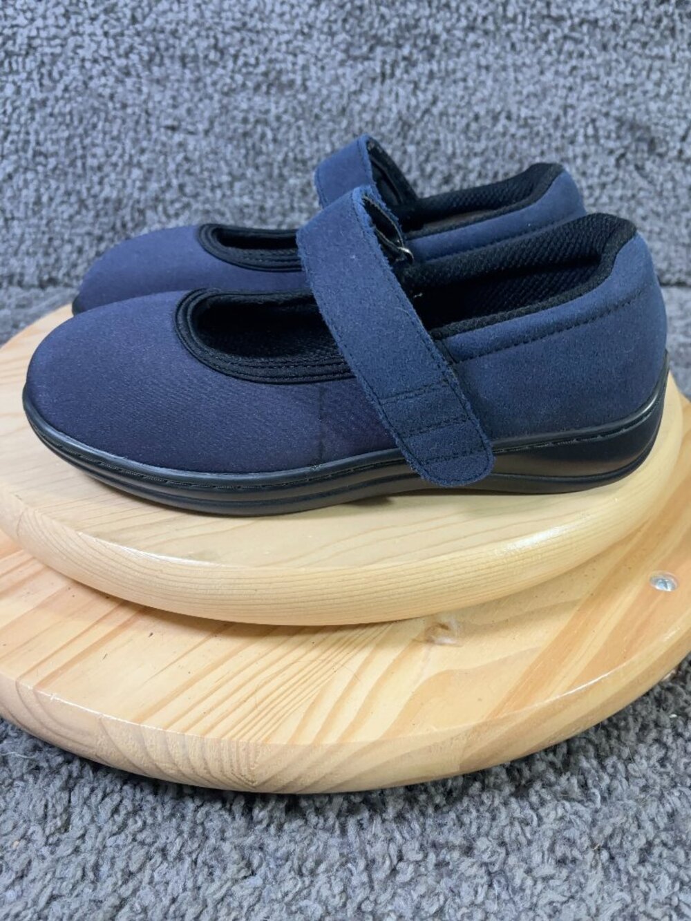 Orthofeet Springfield Shoes Womens Size 7.5 Extra Wide Blue Mary Jane Orthopedic